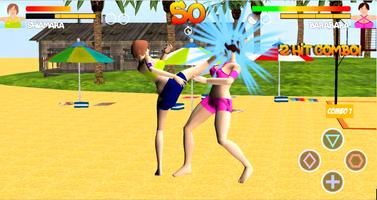 Volleyball Beach Girl Fight اسکرین شاٹ 1