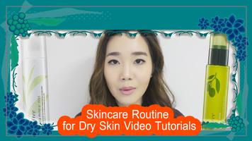 Dry Skin Skincare Routine Guides Affiche
