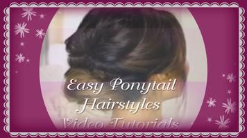 Facile Ponytail Guides Coiffure capture d'écran 1