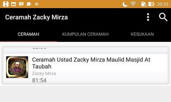 Ceramah Ustad Zacky Mirza capture d'écran 3