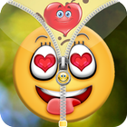 Smiley Love Zipper Lock icône