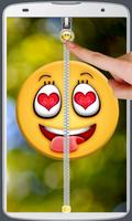 Smiley Love Zipper Lock Affiche