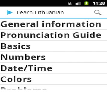 Learn Lithuanian For Android Apk Learn Lithuanian Poster