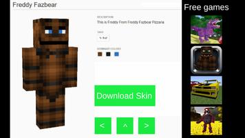 Top Skin FNAF for Minecraft PE capture d'écran 1