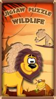 Jigsaw Wildlife Cartoon Kids! Affiche