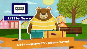Mr. Bear Little town Affiche