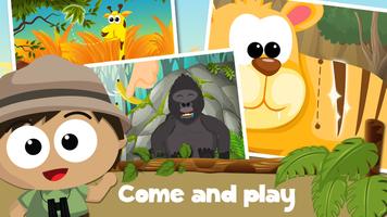 Wildlife Savanna Cartoon Games Affiche