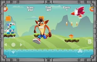 Bandicoot Adventure Games Crash الملصق