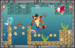 Bandicoot Adventure Games Crash تصوير الشاشة 1