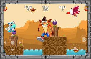 Bandicoot Adventure Games Crash تصوير الشاشة 2