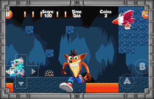 Bandicoot Adventure Games Crash تصوير الشاشة 3