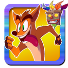 Crash Adventure hero bandicoot ไอคอน