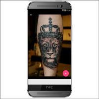 Diseño del tatuaje de los leones 3D captura de pantalla 3