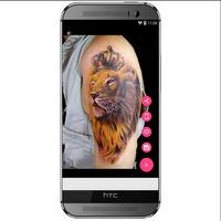 Diseño del tatuaje de los leones 3D captura de pantalla 2