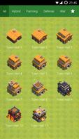 Base Layout for Clash of Clans Affiche