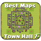 Base Map COC Town Hall 7 ícone