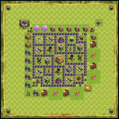 Base Map Coc Town Hall 7 For Android Apk Download