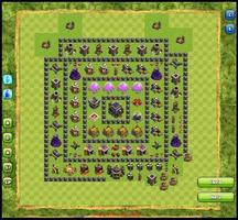 Map Clash Of Clans Town Hall 9 Plakat
