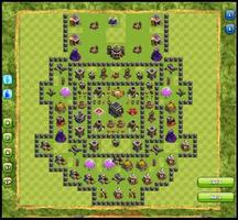 Map Clash Of Clans Town Hall 9 اسکرین شاٹ 1