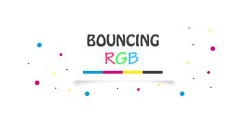Bouncing RGB Affiche