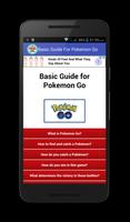 Basic Guide For Pokemon Go Plakat
