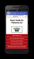 Basic Guide For Pokemon Go poster