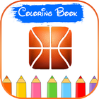 Basketball 3D Logo Coloring icono