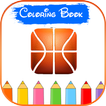 Basketball 3D Logo Coloring