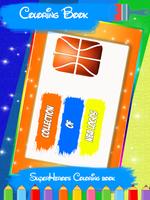 Basketball 3D Logo Coloring imagem de tela 1
