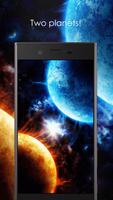 Two planets live wallpaper Affiche