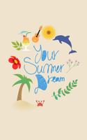 여름날의 꿈 카카오톡 테마 Affiche