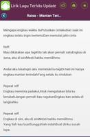 Lirik Lagu Terhits Update ภาพหน้าจอ 1