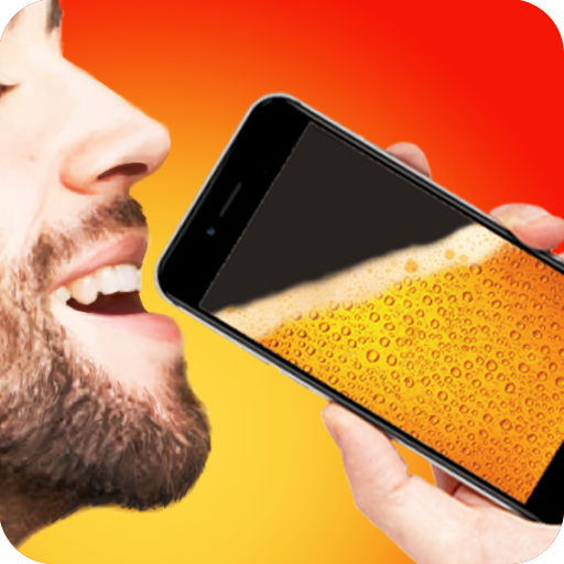 Trinken Bier aus Telefon Witz