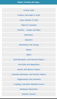 Physics Formulas and Equations poster