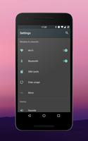 Android N Dark cm13 theme capture d'écran 1