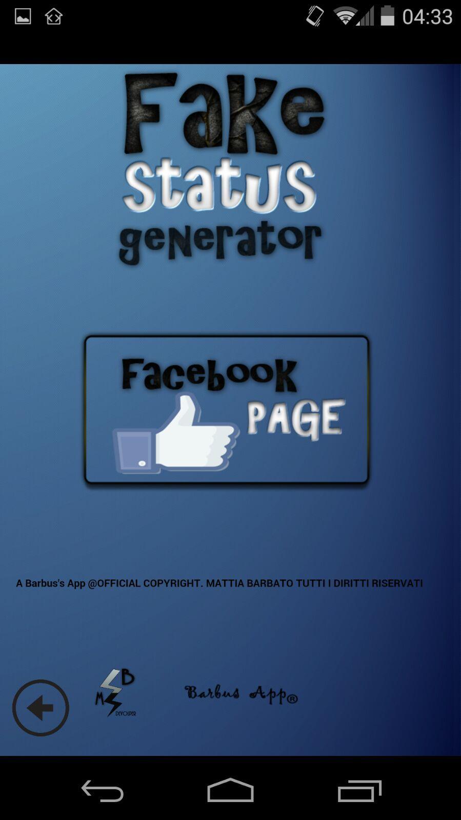 Fake Status Generator for Android - APK Download