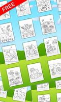 Coloring book Animal friends captura de pantalla 2