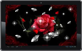 برنامه‌نما Diamond n Roses live wallpaper عکس از صفحه