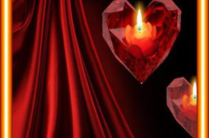 Heart n Candle live wallpaper الملصق