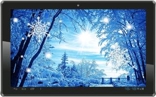 Winter Snowfall live wallpaper capture d'écran 1