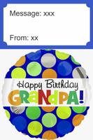 Birthday Card For Grandfather الملصق
