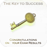 Congratulation Exam Result Card Zeichen