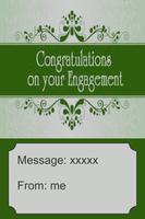 Engagement Congratulations Card Affiche