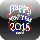 Happy New Year 2018 Card ícone