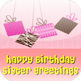 Happy Birthday Sister Greetings icône