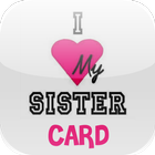 Love You Sister Card icône
