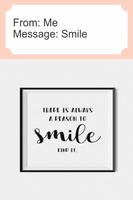 Smile Greeting Card Affiche
