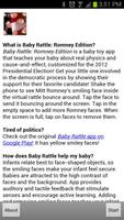 Baby Rattle: Romney Edition تصوير الشاشة 2