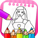 Barbiee Drawing book (with animals) APK