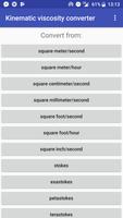 Kinematic viscosity converter-poster